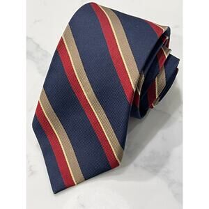 VTG Aquascutum London Striped Tie 100% Silk 58 x 3.5 Classic Preppy Traditional
